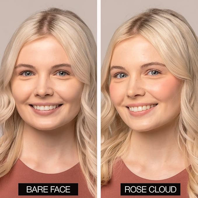 Palladio Liquid Blush for Cheeks & Lips 2-in-1 Makeup Face Blush, Weightless Cream Formula, Smudge Proof Long-Wearing Pigmented Blush, Natural Look Makeup Face Blushes, Dewy Finish, Rose Cloud