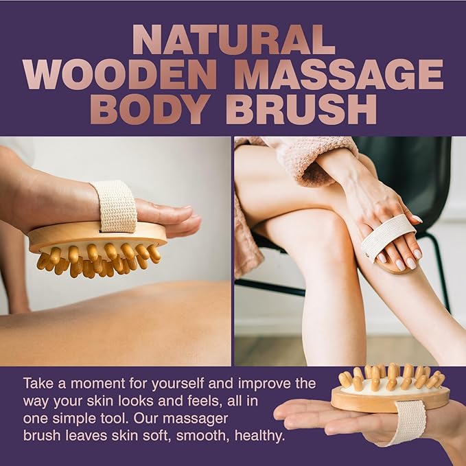 Bath and Body Gift Basket for Women and Men - Lavender Relaxing Spa Set With Massage Body Rush, Bath Bomb - Birthday Gifts for Her, Mom - Unique Self Care Idea