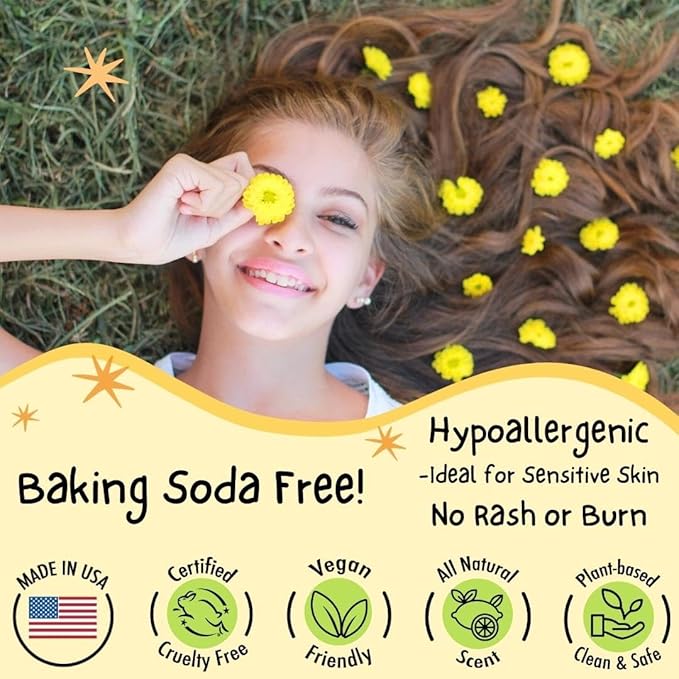 MONA 100% Natural Deodorant for Kids | Safe For Girls & Boys with Sensitive Skin | Baking Soda Free, Aluminum Free | Vegan, Non-GMO, Gluten and Cruelty free (2-PK ORANGE 1.76 Oz each)