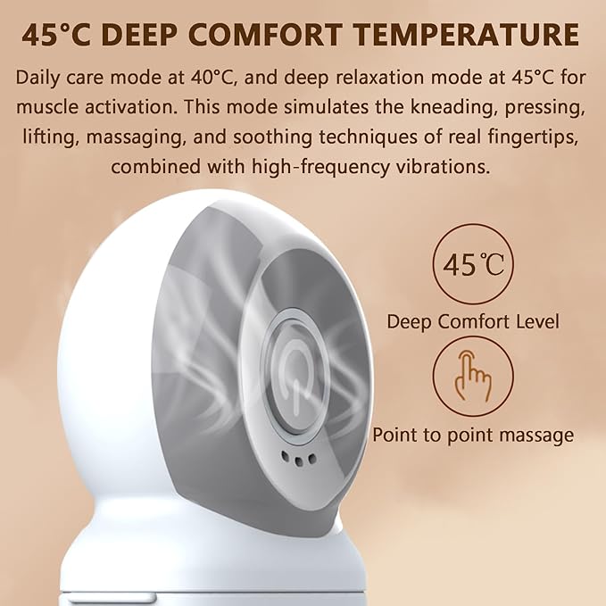 Eye Lift Wand, Eye Massager with Heat and Vibration for Dark Circles, Puffiness, Fine Lines/Wrinkle, Crow's Feet and Bags Under Eyes (Purple)