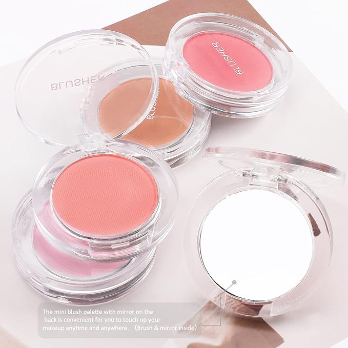 Boobeen Single Color Blush Face Blush Palette Matte Lightweight (#02)