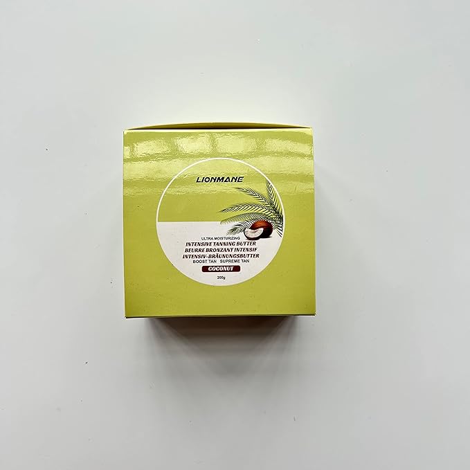 Tanning Lotion, Accelerator Tanning Cream Self Tanner Gel for Outdoor & Indoor Skin Tanning SunBeds, Intensive Powerful Tan-boosting Butter, Achieve Brown Natural Tan Skin,200g (Coconut)