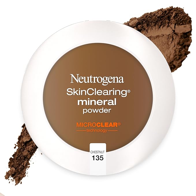 Neutrogena SkinClearing Mineral Acne-Concealing Pressed Powder Compact, Shine-Free 38 oz