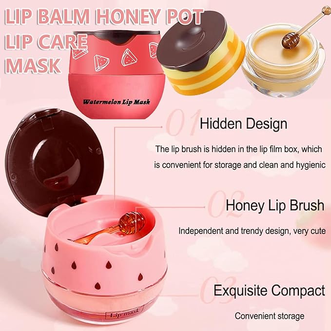 1PCS Lip Balm Honey Lip Balm, Exfoliator