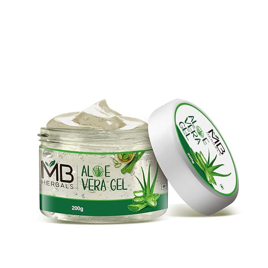 MB Herbals Aloe Vera Gel 7 oz (200 Gram) | Pure Aloe Vera Gel - No added Fragrance | For Moisturizing Skin and Scalp | Skin and Hair Care