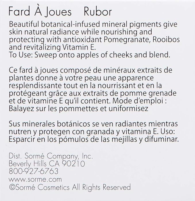 Sorme Cosmetics Mineral Botanicals Blush, Confidence