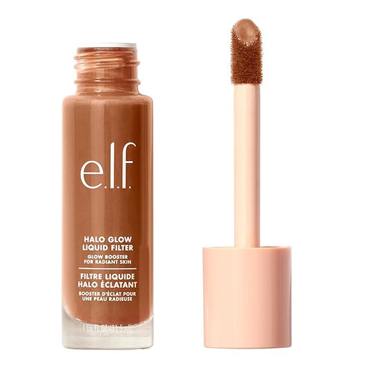 e.l.f. Halo Glow Liquid Filter, Complexion Booster For 6 Tan/Deep