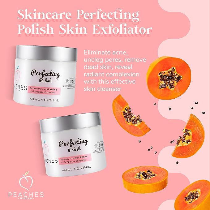 Vegan Exfoliating Scrub – Gentle Face Exfoliator for Delicate Skin with Sugar, Lavender, and Arnica Montana – Helps Improve Skin Texture and Clarity – Perfecting Polish (4 oz)