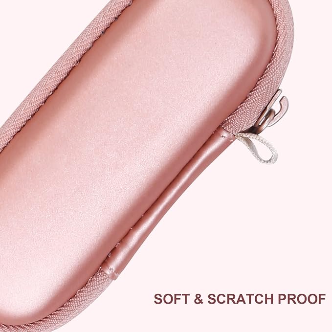 co2CREA Hard Case and Replacement Head Compatible with Finishing Touch Flawless Facial Hair Remover Electric Face Razor for Women (Rose Gold Case + Replacement Head)