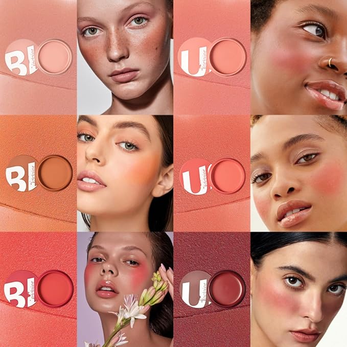 MAEPEOR Cream Blush 9 Color Smooth High-Pigmented Buildable