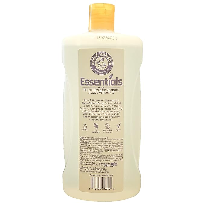 Arm & Hammer Essentials Liquid Hand Soap Refill Lavender Vanilla 32 Fl0z