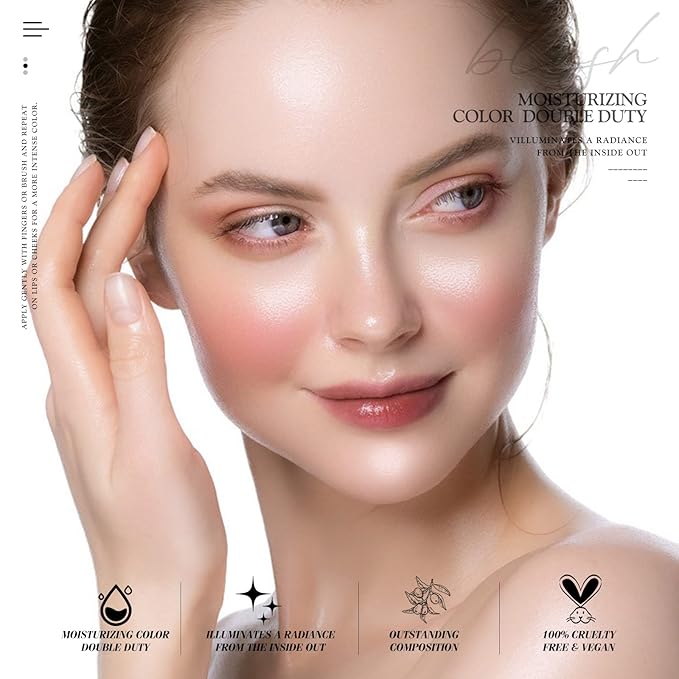 Multi Glow Balm, Cream Blush for Cheeks, Blush (Rose Crystal) 0.63 Oz