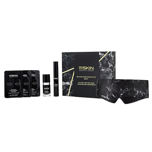 111SKIN Black Diamond Eye Edit| Gift Set of Celestial Black Diamond Eye Cream, Eye Masks and Contour Gel | Tighten & Lift Eye Area | Botox Alternative