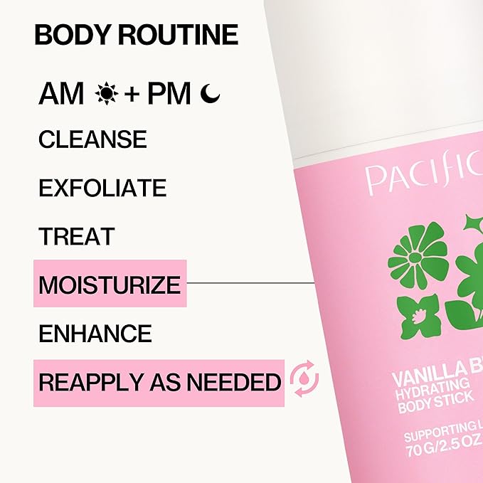 Pacifica Vanilla Butter Moisturizing Balm Stick – Solid Body Lotion for Instant Dry Skin Relief Moisture Balm, Shea Butter & Vanilla Formula Vegan & Cruelty-Free Clean Skincare 2.5 oz