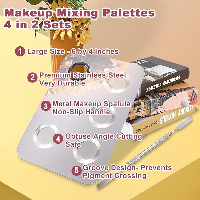 4 in 2 Set Makeup Mixing Palette, Makeup