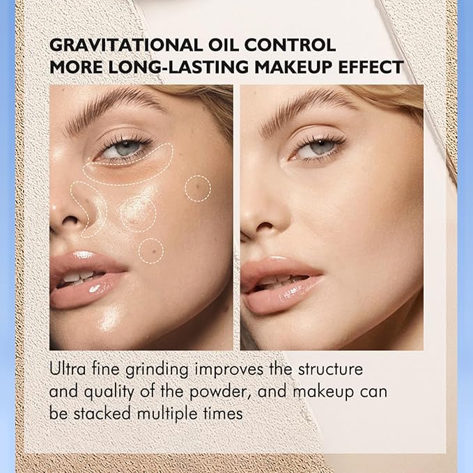 Maycheer Face Powder, Maycheer Lasting Waterproof Face Powder - Oil Absorbing Powder for Face, Lasting and Waterproof (04# TRANSLUCENT, 0.35 Ounce)