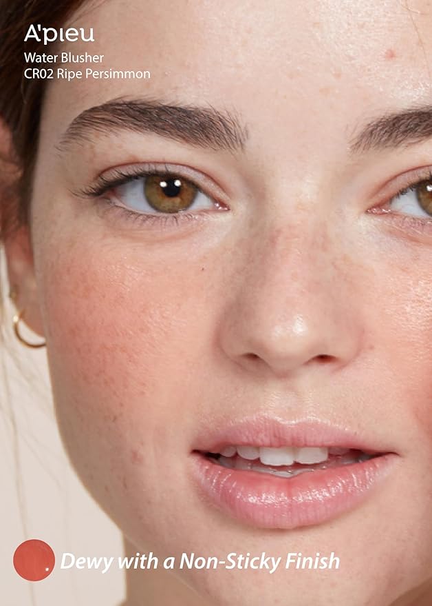 A'PIEU JUICY-PANG WATER BLUSHER (CR02 - Do You Like Persimmon?) Korean Liquid Blush For Cheeks K Beauty Makeup