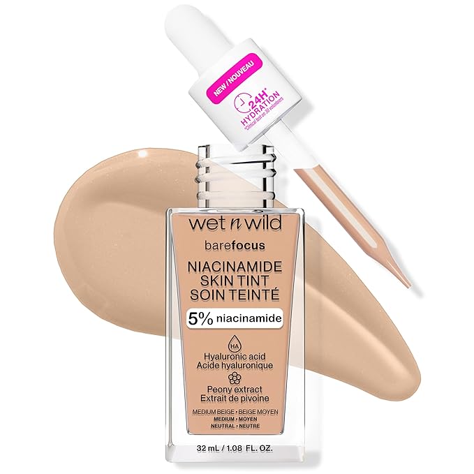wet n wild Bare Focus Skin Tint, 5% Medium Beige