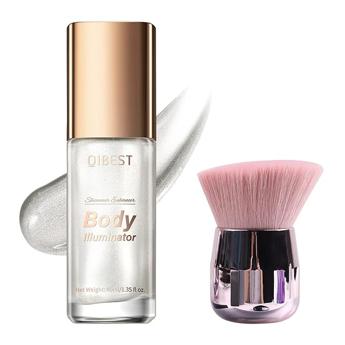 40ml Body Shimmer Oil,Face and Body Liquid Luminizer,Smooth 40ml