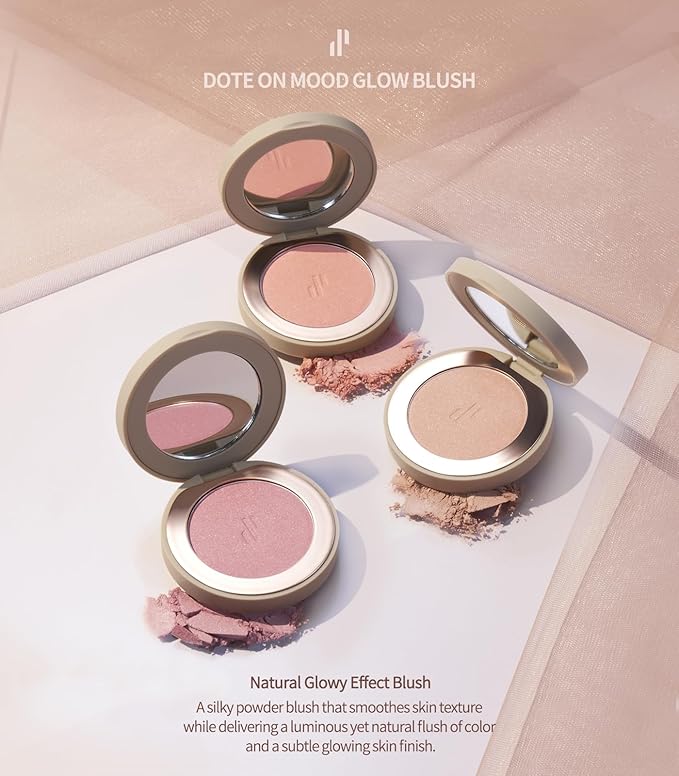 Heart Percent Dote on Mood Glow Blush, Smooth Rose Plush)