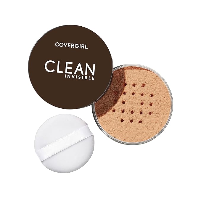 CoverGirl Clean Invisible Loose Powder Vegan Formula Translucent Deep & Medium Warm Setting Powder, 20g (0.7 oz) 2-Pack