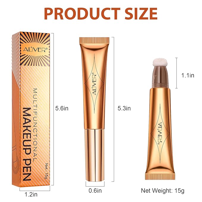 Liquid Highlighter Beauty Wand, Highlight Bronzer Stick with