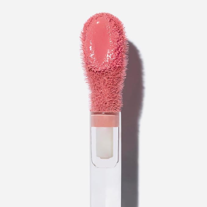 Saie Dew Blush - Lightweight Liquid Blush with a Blendable + Buildable Cream Finish - Dewy Cheek Tint with Doe Foot Wand Makeup Applicator - Neutral Pink Blush - Sweetie (.40 oz)