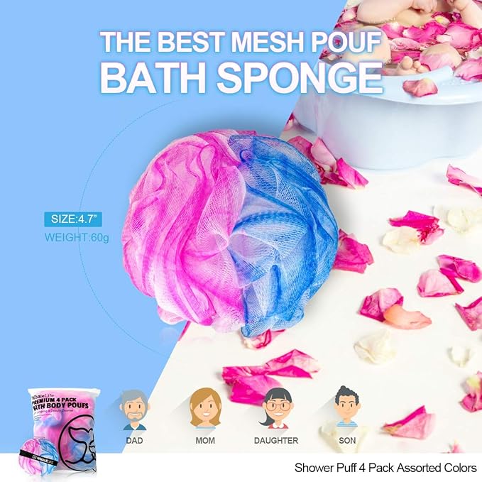 Loofah sponge bath sponge for