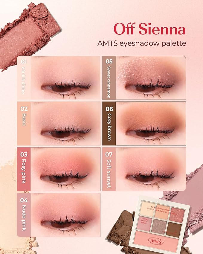 AMTS Eyeshadow Off Sienna & Misty Lavender Palettes