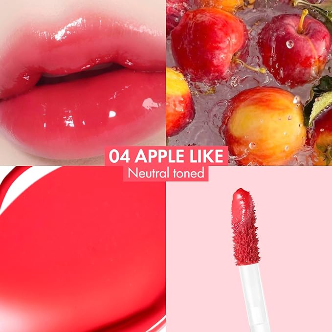Amuse SEOUL BEBE TINT - 04 APPLE LIKE | 24-hour Long-lasting Lip Stain, Plumping, Hydrating, Moisturizing, No Peel Off, Lip Care, Treatment, Non Sticky, Korean Lip Tint for Dry Lips