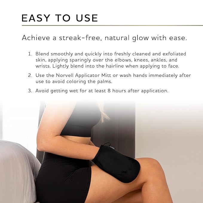 Norvell Venetian Sunless Tanning Bundle: Aerosol Spray Solution Mist with Bronzer for Instant Sun Kissed Glow, 7 fl. oz. and Streak Free Washable Applicator Blending Tan Mitt for Flawless Results