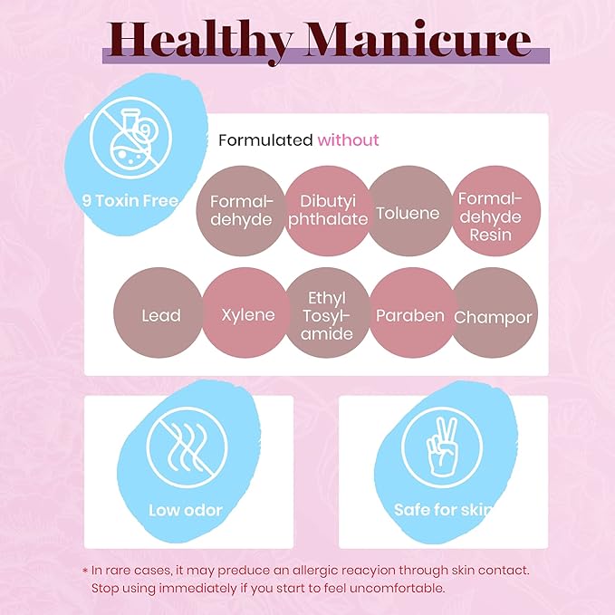 Beetles Purple Gel Nail Polish Set, Fall Burgundy Red Dark Purple Rose Petals Color Soak Off UV Light Cure Gel Polish Nail Art Design Gifts for Women