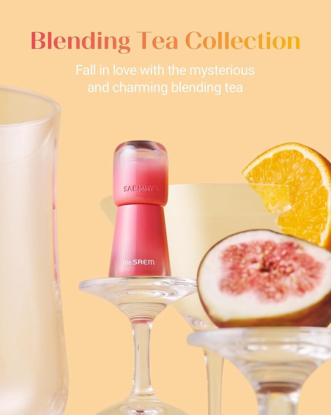 THESAEM Saemmy's Ade Shot Tint - Korean Lip Titnt, Water Gel Lip Stain with Plump Glowy Moisturizing Finish, Buildable Radiant Gloss, Long-Lasting Comfort, 0.1 fl.oz. (06 Apple Cinnamon)