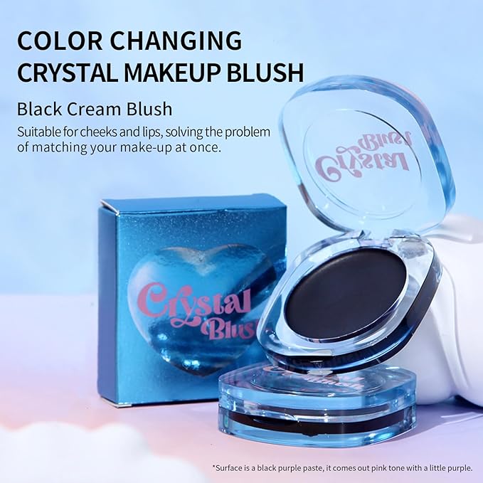 KYDA Black Cream Blush, Color Changing Tint, Magic Up Blush