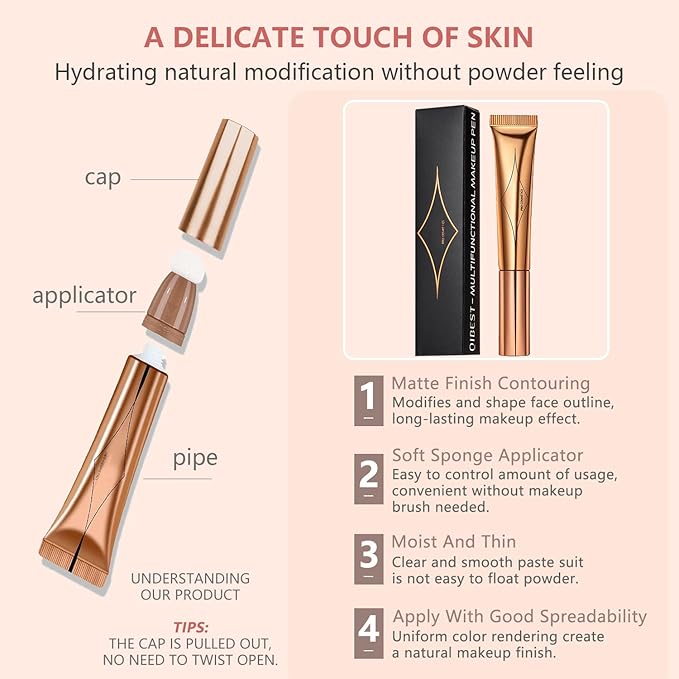 Liquid Contour Beauty Wand Set,Blush Liquid Contour Stick