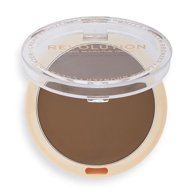 Revolution Beauty, Ultra Cream Face Bronzer, Buildable & Blendable Cream Contour, Vegan & Cruelty Free, Medium, 0.24 Oz.