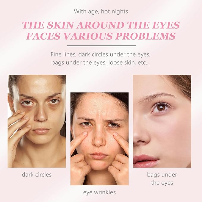 Instant Under Eye Cream, Ream For Eye Bags, Moisturizing Eye Cream, Anti-Wrinkle Eye, Brightening Eyes Tightener Cream, Helps To Instantly Reduce The Puffy Eye Look（2pcs）