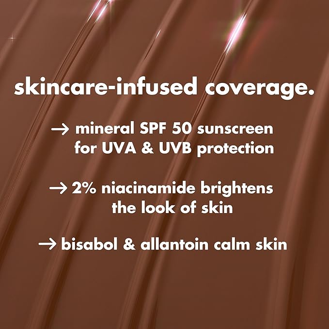 e.l.f. Halo Glow Skin Tint SPF 50, Tinted Moisturizer For Light, Buildable Coverage, Creates A Natural Glow, Vegan & Cruelty-Free, 9 Medium Cool