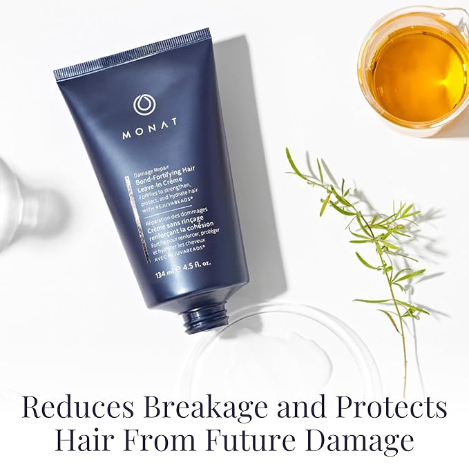 MONAT Damage Repair Bond-Fortifying Hair Crème – Leave-in Crème Conditioner Refreshing Neroli and Orange Flower Fragrance – Enhances Shine and Texture – No Frizz in Humid Conditions