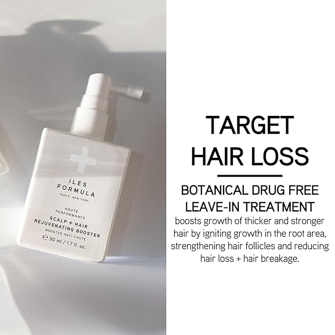 ILES FORMULA Scalp & Hair Rejuvenating Booster – Reduces Hair Loss Signs, Boosts Growth & Thickness, Botanically Derived Breakthrough Blend with Procapil, Tomato, Apple & Wasabi Extracts (1.7 Fl Oz)