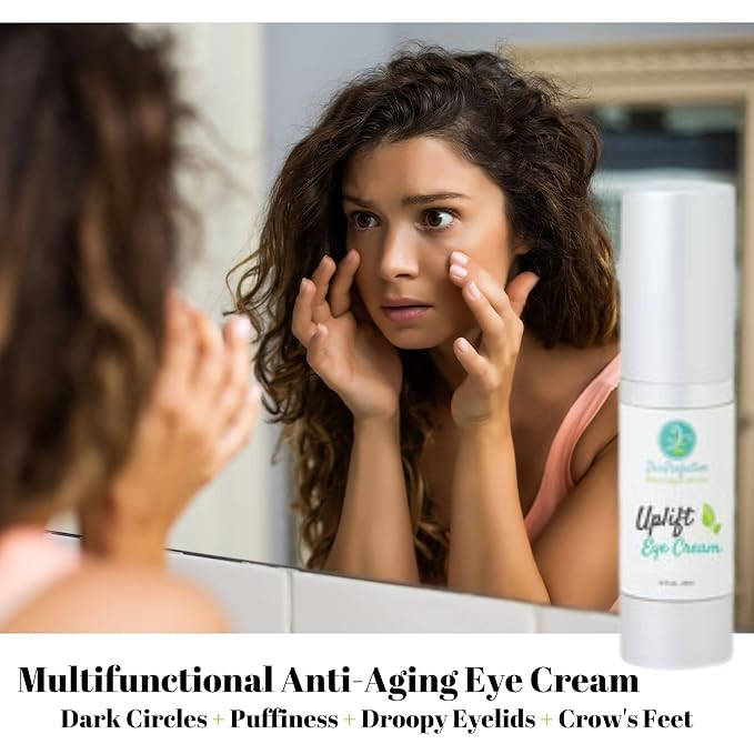 Revitalize Your Eyes: Uplift Anti-Aging Eye Cream for Dark Circles, Wrinkles & Puffiness Peptide Complex Haloxyl Lift Tighten Droopy Lids Argireline Matrixyl Pepha Tight .5 oz