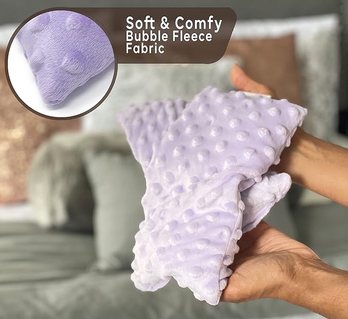 Lavender Eye Pillow Gifts for Women- Heated Eye Mask for Dry Eyes- Hot Eye Compress- Weighted Eye Mask for Sleeping, Yoga, Relaxation - Birthday Gifts for Mom