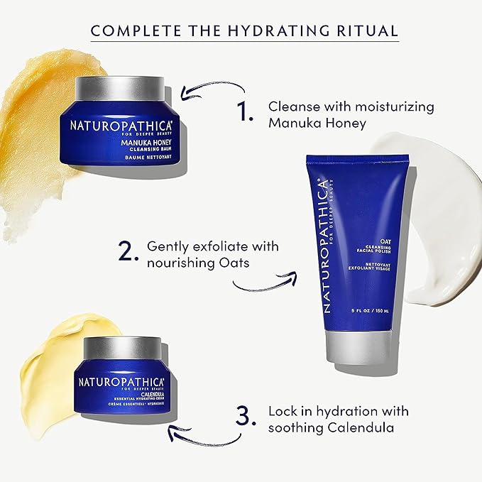 Naturopathica Oat Cleansing Facial Polish - Multi-Use Facial Cleanser - Face Scrub & Mask - Exfoliating Face Wash for Women & Men - Gentle Exfoliating - 5 floz