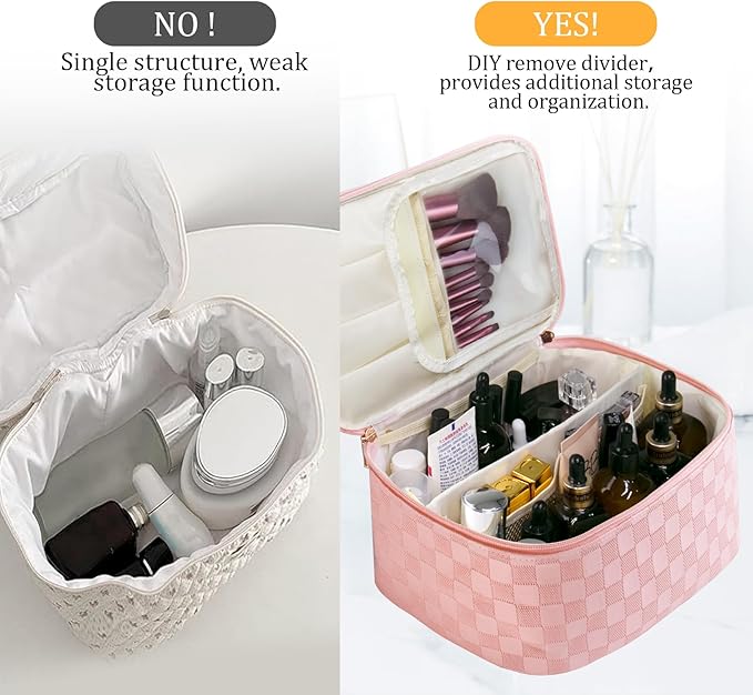 Large travel makeup bag makeup