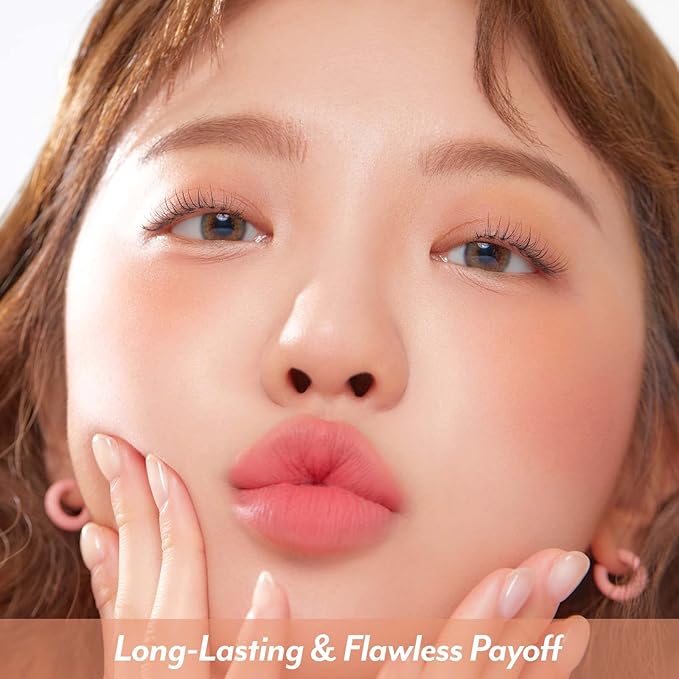 I'M MEME Blusher Palette - Afternoon Tea_Warm FLavor | Soft Pink, Peach, Lavender, 3 Shades Palette, Matte Powder, Face & Cheeks, For All Skin Tones, Powdery Finish, Lightweight Formula, 0.4 Oz