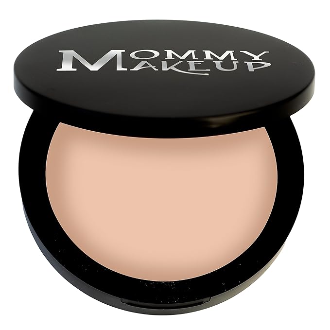 Mineral Dual Powder in Due Date (Medium) | 4-in-1 Pressed Mineral Foundation with SPF 15 for Flawless Glow & Soft Looking Skin | Oil Free, Talc Free, Gluten Free | 0.45 Oz | by Mommy Makeup