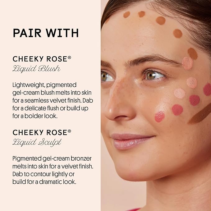 Winky Lux Cheeky Rose Liquid Highlighter, Gel Cream