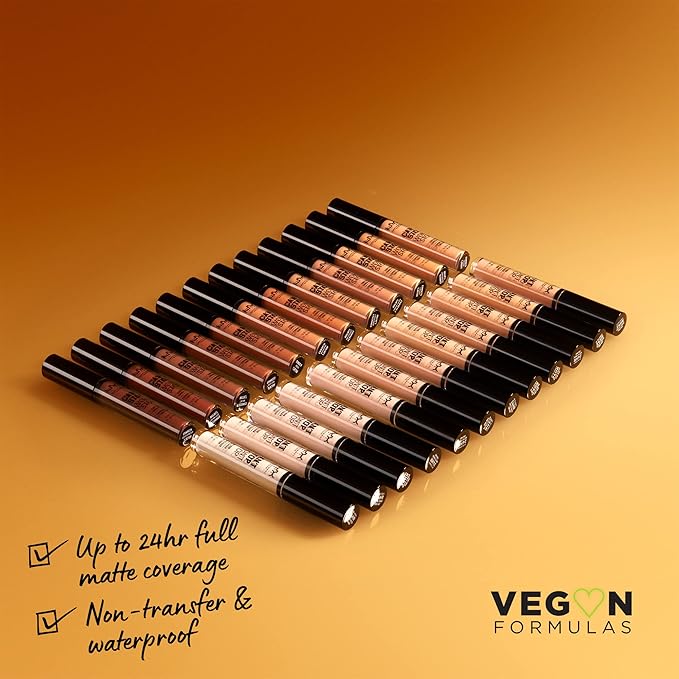 NYX PROFESSIONAL MAKEUP Can't Stop Won't Stop Contour Concealer, 24h Full Coverage Matte Finish - Mahogany