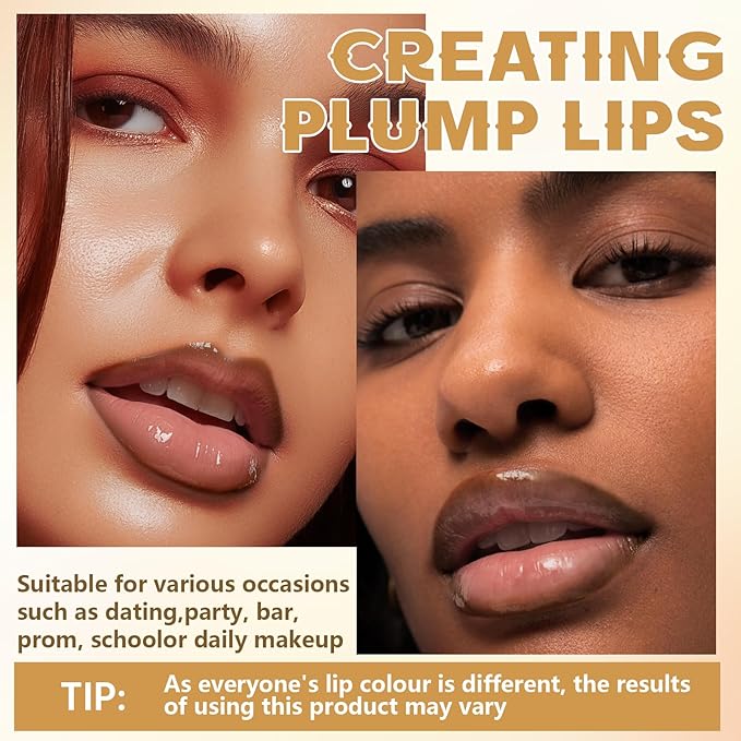 Peel Off Lip Liner Stain Tattoo, Long Lasting Waterproof Lip Stain Peel off, Tattoo Brown Lip Liner and Lip Gloss Combo, Non-Stick Cup Nourishing Lip Gloss Set Lipstick Makeup