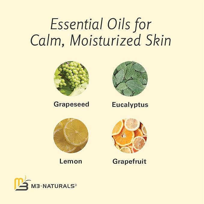 M3 Naturals Firming Body Massage Oil with Collagen & Stem Cell – Helps Smooth The Appearance of Cellulite & Improve Skin Texture – Refreshing Aromatherapy Body Oil for Legs & Full Body – 8 Fl Oz